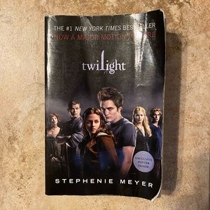 Twilight paperback book with poster